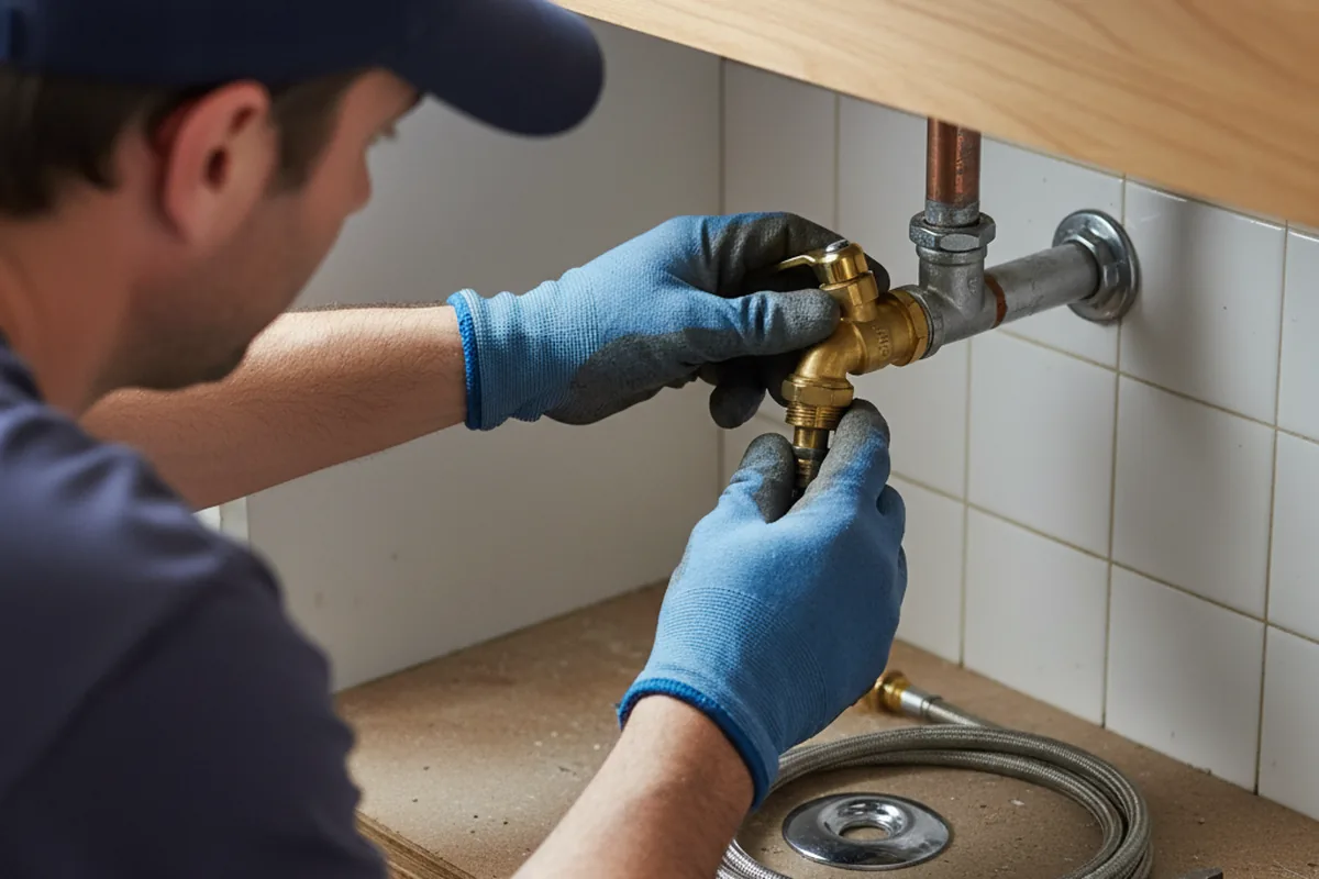 Shutoff valve and fitting work during Faucet and Fixture Repair in Summerfield